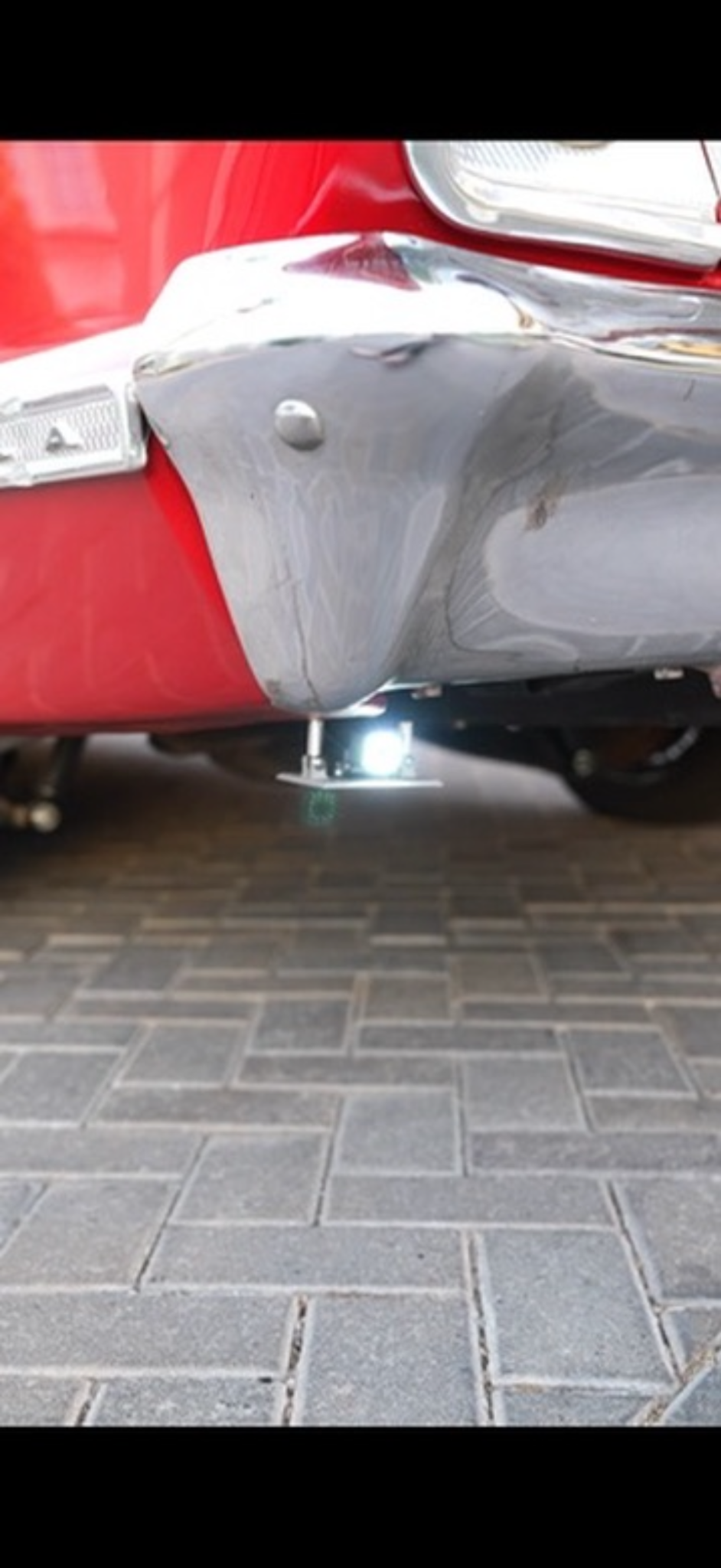 Hidden Vision camera deployed under a classic Impala bumper